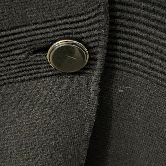 Chico's Women's Sweater Cardigan Single Button Black Rayon Blend Size Medium - Picture 3 of 8